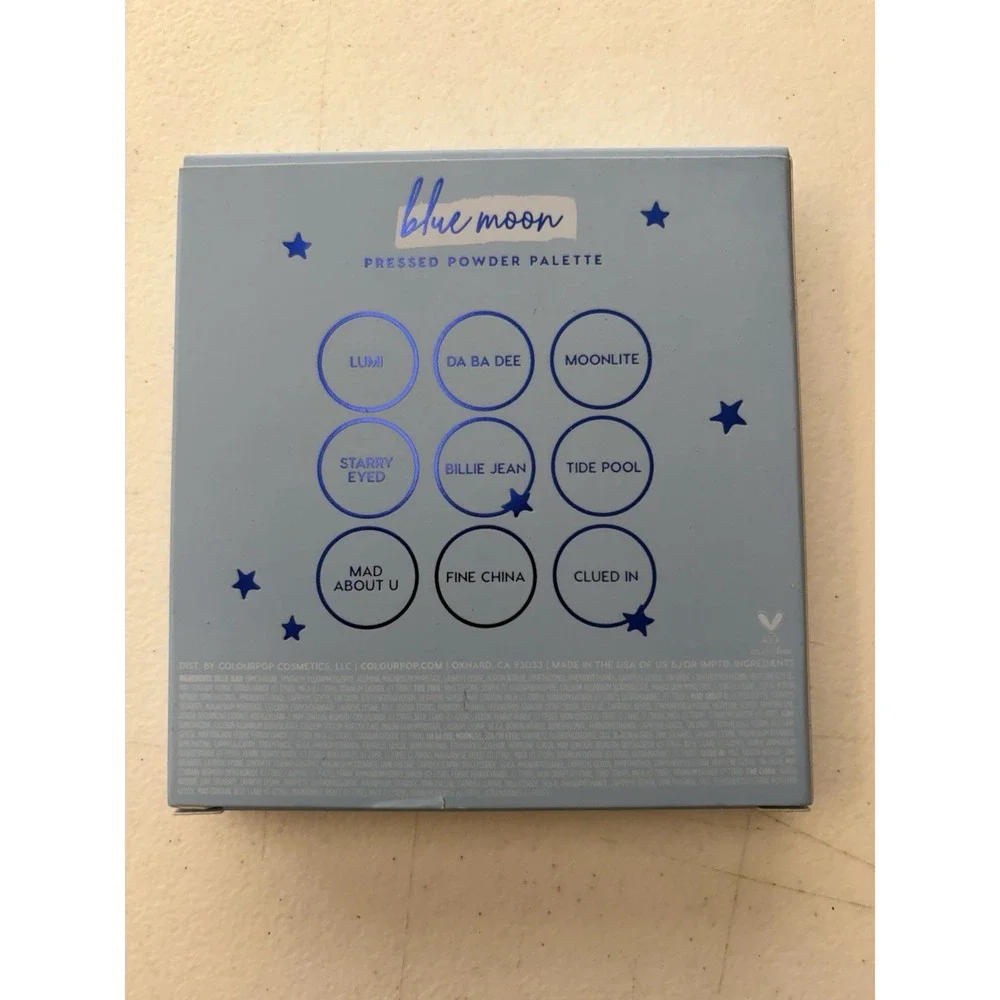 ColourPop eyeshadow palette On Cloud Blue makeup beautiful 9 shades NEW